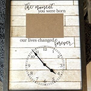 Newborn photo wall decor